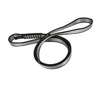 FOSER Eslinga de Escalada de Nailon de 18mm, Cuerda de Nailon de 23KN, aplicable a Escalada en Roca, montañismo, Senderismo, Descenso, Equipos de Emergencia. (60cm/24inch, Gray(1pcs))