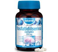 Fosfatidilserina 200 mg con Vitamina B6 y Zinc - Función Cognitiva Normal y Sistema Nervioso - Reduce el Cansancio y la Fatiga - 60 Cápsulas Vegetales - Naturmil - DietMed