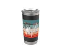 Fósforos quemados sin quemar carbonizados puntas rojas humo Vaso térmico de acero inoxidable de doble pared