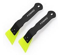 FOSHIO 2 Pack Small Squeegee for Vinyl, Stainless Steel Handle Mini Squeegee for Mirror Shower Glass Door Window Cleaning, Car Light, Bumper Vinyl Wrap Window Tint Kit