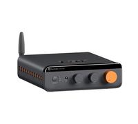 Fosi Audio BT20A MAX Amplificador de Potencia Estéreo, Amplificadores Audio HiFi de 300Wx2 con PFFB, LDAC Bluetooth 6.0 Amp,Doble Fuente de Alimentación Independiente, Mando a Distancia, Sistemas 2.1