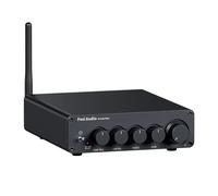 Fosi Audio BT30D Pro Mini Amplificador Bluetooth HiFi, Amp de Subwoofer de 2.1 Canales, con Chips TPA3255 de 165Wx2 + 350W y Controles de Graves y Agudos, para Altavoces de Escritorio Domésticos