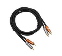 Fosi Audio Cable 2RCA a 2RCA, Cable de Audio Estéreo 2 RCA Macho a 2 RCA Macho Chapado en Oro para Sistemas de Cine en Casa/Amplificador/Preamplificador/Altavoces Activos (1,2 m/3,9 pies)