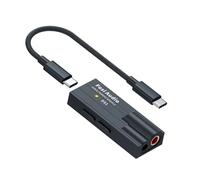 Fosi Audio DS1 DSD512 HiFi USB C DAC ES9038Q2M Mini Amplificador de Auriculares de Audio 32bit/768kHz con Salidas Duales de 3,5MM y 4,4MM Compatible con Smartphones/Portátiles/PC