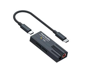 Fosi Audio DS1 DSD512 HiFi USB C DAC ES9038Q2M Mini Amplificador de Auriculares de Audio 32bit/768kHz con Salidas Duales de 3,5MM y 4,4MM Compatible con Smartphones/Portátiles/PC
