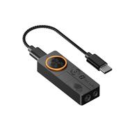 Fosi Audio DS3 Dongle Amplificadore DAC USB-C, Amplificadors de Auriculares Portátil con Audio Espacial 7.1 para Juegos, ES9039Q2M XMOS POWERED,3,5 mm Simple&4,4 mm Balanceado para PC/PS5 (Negro)
