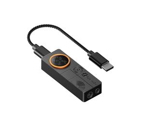 Fosi Audio DS3 Dongle Amplificadore DAC USB-C, Amplificadors de Auriculares Portátil con Audio Espacial 7.1 para Juegos, ES9039Q2M XMOS POWERED,3,5 mm Simple&4,4 mm Balanceado para PC/PS5 (Negro)