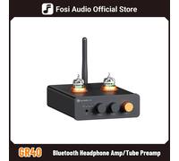 Fosi Audio GR40 Bluetooth USB DAC Amplificador de Auriculares con Preamplificador de Tubos y Amplificador de Auriculares con Tubos Compacto con V3, ZA3 GR40 with 12V
