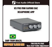 DAC Externo Fosi Audio K5 Pro USB-C/Coaxial/Óptico 3.5mm RCA para Juegos