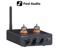 Fosi Audio P3 amplificador de tubo Bluetooth válvula preamplificadora estéreo HiFi vacío con Control de tono de agudos y graves para altavoz doméstico with power supply