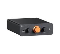 Fosi Audio P4 Mini Preamplificador con 3 Entradas RCA, Preamplificador Estéreo de Audio Doméstico para Amplificador/Subwoofer Activo/Altavoces, con Ganancia Ajustable de 3 Niveles 3/6/9 dB
