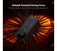 Fosi Audio SK02 DAC amplificador de auriculares preamplificador compatible con DSD 256 PCM para auriculares equilibrados de 3,5 MM y 4,4 MM SK02