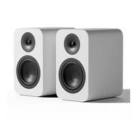 Fosi Audio SP601 Par de Altavoces de Estantería, 2 PCS Altavoces de Estudio Pasivo Audio Hi-Fi, 6Ω 160W Sistema de Sonido Estéreo Blanco Caja de Madera para Cine en Casa/TV/Escritorio/Interior