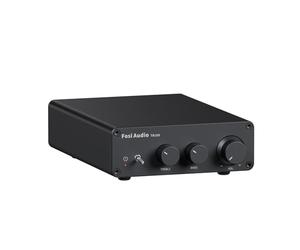Fosi Audio TB10D 600W TPA3255 Mini Amplificador de Potencia HiFi Estéreo Clase D Amp Receptor de Audio Digital Integrado de 2 Canales para Altavoces Pasivos con Control de Agudos y Graves