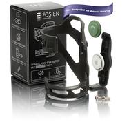 FOSIEN® Silent Track Cage AirTag Soporte Lateral para Bebidas para Bicicleta con integración silenciosa, Soporte para Botellas para Bicicleta de extracción Lateral protección antirrobo con Tornillos