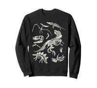Fósiles de Dinosaurios Vintage Sudadera