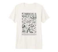 Fósiles de Dinosaurios Vintage T-Rex Paleontología Período jurásico Camiseta Premium