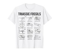 Fósiles Triásicos Paleontología Científica Arte Camiseta