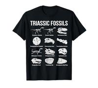 Fósiles Triásicos Paleontología Científica Arte Camiseta