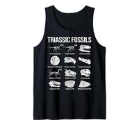 Fósiles Triásicos Paleontología Científica Arte Camiseta sin Mangas