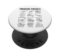 Fósiles Triásicos Paleontología Científica Arte PopSockets PopGrip Adhesivo