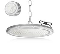 Fosingut UFO LED Lámpara de Alta Bahía 200W,Focos LED Interior Techo 6500K Blanco Frío,IP65 Impermeable Naves Industrial High Bay Lámpara,Campana Iluminación de Almacén para Fábrica,Garaje,Taller