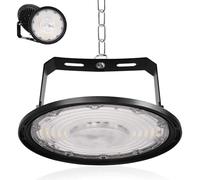 Fosingut UFO LED Lámpara de Alta Bahía 200W,Focos LED Interior Techo 6500K Blanco Frío,IP65 Impermeable Naves Industrial High Bay Lámpara,Campana Iluminación de Almacén para Fábrica,Garaje,Taller