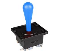 Fosiya American Style 2 pin Happ tipo elíptico Arcade Joystick conmutable de 8 maneras de la operación, precisión de 0.187" 4.8mm Terminal de Video Juegos Arcade1up piezas de la máquina (Azul)