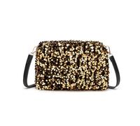 FOSLXIN Sac bandoulière à paillettes pour femme, sac à main de soirée scintillant à paillettes avec bandoulière réglable pour les fêtes, les bals et les mariages (dorado)
