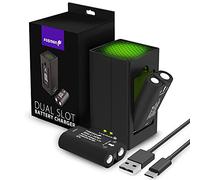 Fosmon - Cargador De Batería Dual para Xbox Mando, Incluye 2 Baterías de 2200mAh | Estación De Carga Rápida De 5280mWh | para Mandos de Xbox Series X/S, Xbox One/One X/One S élite