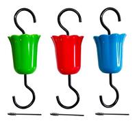 Foso Protector de Hormigas para Comedero de ColibríEs Trampa para Foso de Insectos Y Flores Gancho Antihormigas para Comedero de PáJaros Salvajes con Cepillos