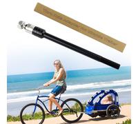 Fosoloni Eje insertable para remolque de bicicleta, con adaptador de eje M12, adaptador de eje pasante, 12 mm, para remolque de bicicleta, acoplamiento de bicicleta (M12 x 1,0 | L: 160-172 mm)