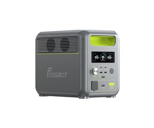 FOSSiBOT Estacion de energia portatil F1200,1024Wh LiFePO4,con 2 Salidas AC de 1200W(Power Lifting 2400W),100W Typ-C, Carga Rápida de 49min.de 0-80%,Generador Solar para hogar/caravanasa/campada