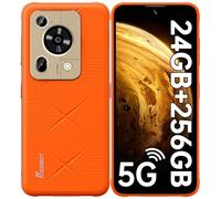 FOSSiBOT F112 Pro Móvil Irrompible 5G, 24GB + 256GB/TF 1TB Móvil Todoterreno, 6.88” HD+ Movil Resistente, Android 14, Cámara 50MP+16MP, 7150mAh Batería, Dual SIM/NFC/OTG/GPS/Face ID/Fingerprint