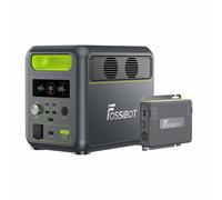 FOSSiBOT F1200 generador eléctrico portátil con FAC580, cargador DC rápido para coche 580W, generador solar para familia/camping/autocaravana nuevo