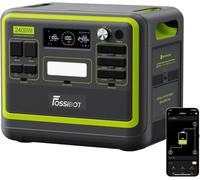 FOSSiBOT F2400 Estacion de Energia Portatil, Batería LiFePO4 2048 Wh, 3 Tomas de CA Para un Total de 2400W de Potencia (4800W de Pico), Generador Solar Portatil para Camping, Viajes