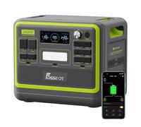 FOSSiBOT F2400 Estacion de Energia Portatil, Batería LiFePO4 2048 Wh, 3 Tomas de CA Para un Total de 2400W de Potencia (4800W de Pico), Generador Solar Portatil para Camping, Viajes