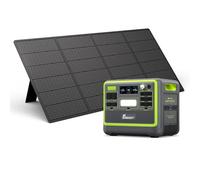FOSSiBOT F2400 Generador Solar Portátil con Paneles Solares 420W, Estación de Energía 2048Wh LiFePO4, 2400W(4800W Pico) CA, Carga 0-80% en 1,5h, 13 Puertos, UPS, para Camping Autocaravana Hogar