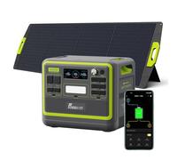 FOSSiBOT F2400 Generador Solar Portatil, Panel Solar de 200W, Batería LiFePO4 de 2048Wh，Salida de 2400W CA (4800W Pico), Carga del 80% en 1,5 Horas, Estacion de Energia Portatil para Camping, Viajes