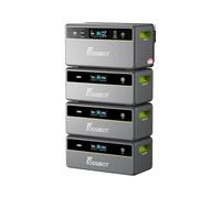 FOSSiBOT FBP1200 Sistema Solar Todo en Uno para Balcón Plug & Play, 39,1 KWh Extensible, Smart Peak Shaving & Valley Filling, Algoritmo AI de Economía, 1200W Salida AC, IP65 Impermeable al agua