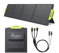 FOSSiBOT Panel solar plegable de 200 W, para generadores solares portátiles F1200, F2400, F3600, módulo fotovoltaico, para sistema independiente de la red, jardín, balcón, caravana hacia el exterior
