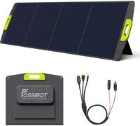 FOSSIBOT Panel solar portátil 200W, Plegable Monocristalino Fotovoltaico, Eficiencia 23,4%, IP67, Impermeable, Camping al aire libre nuevo