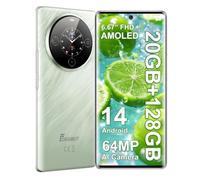 FOSSiBOT Smartphone Android S3 Pro 2025, pantalla AMOLED de 6.66 pulgadas + pantalla trasera de 1.1 pulgadas, 20 GB de RAM + 128 GB/1 TB, cámara AI de 64 MP, batería de 5000 mAh con carga de 18 W, NFC