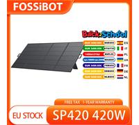 FOSSiBOT SP420 Panel solar portátil Fordable de 420 W, eficiencia de conversión de 23,4%, resistente al agua IP67, plegable y portátil SP420