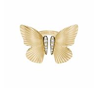 Fossil Anillo de acero inoxidable dorado para Mujer, JF048007106, Acero inoxidable, Sin piedras preciosas, L-L1/2