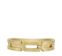 Fossil Anillo de cadena para hombre Heritage D-Link de acero inoxidable en tono dorado, JF046947106, Oro mostaza