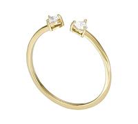 Fossil Anillo de Mujer adié Tokens of Affection TOI Et Moi Acero Inoxidable Dorado, JF04359710