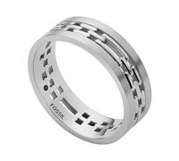 Fossil Anillo Para Hombre, Ancho: 20mm Anillo Plateado De Acero Inoxidable, JF04212040