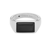 Fossil Anillo para hombre de acero inoxidable ónix 32025869, 64, Acero inoxidable, Sin piedras preciosas