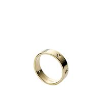 Fossil Anillo Para Hombre Sutton, Ancho: 3,6 mm Anillo De Acero Inoxidable Dorado, JF03874710